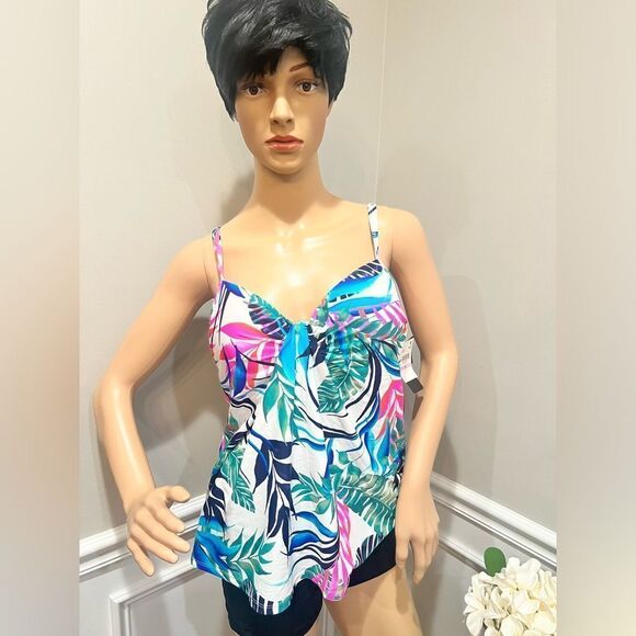 NWT SLAND ESCAPE Women's Scorpio Underwire Tankini Top - Picture 4 of 7
